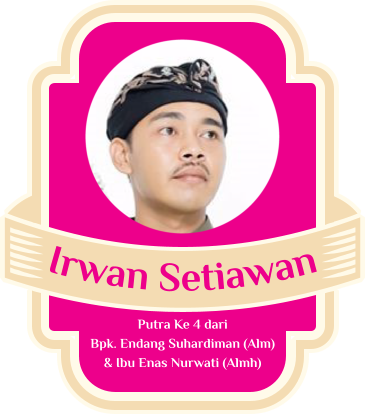 Irwan Setiawan Putra Ke 4 dari Bpk. Endang Suhardiman (Alm) & Ibu Enas Nurwati (Almh)